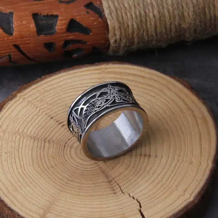 Viking Ring Viking Raven Statement Rings Men