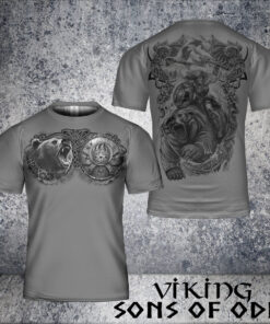 Viking Shirt Bear Shield Valkyrie