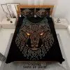 Viking Bedding Set Viking Fenrir Wolf