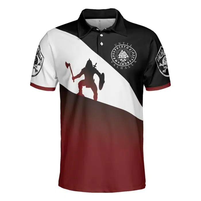 Viking Polo Shirt Viking Warriors Until Valhalla