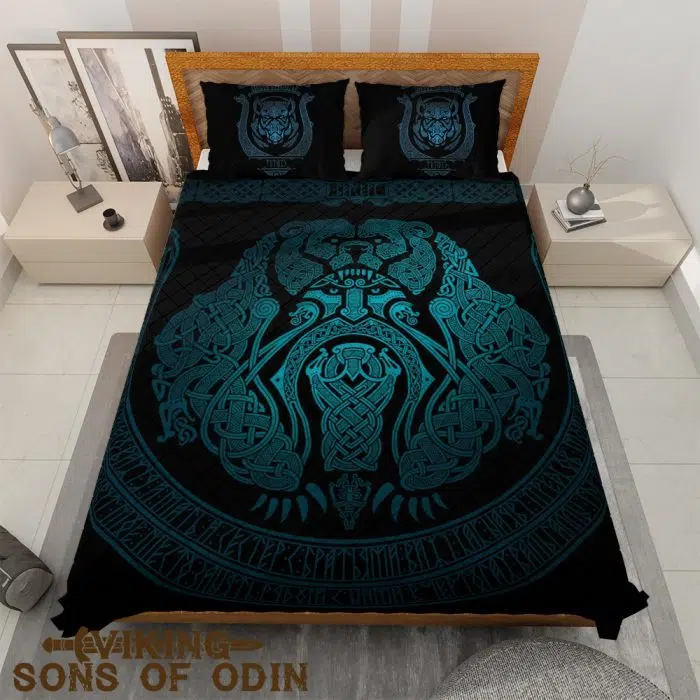 Viking Bedding Set Odin Bear