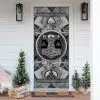 Viking Door Cover Thor Hammer Mjolnir Valknut Rune Norse