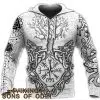 Viking Hoodie Valhalla Three Of Life Valknut Vegvisir