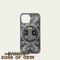 Viking Phone Case Thor Hammer Mjolnir Valknut Rune Norse