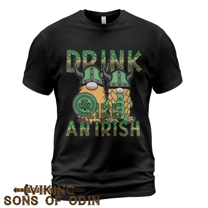 Viking Shirt Drink Like An Irish Viking St. Patrick's Day