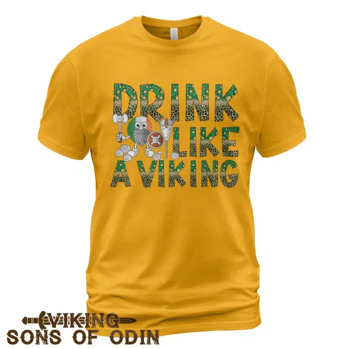 Viking Shirt Drink Like An Irish Viking St. Patrick's Day