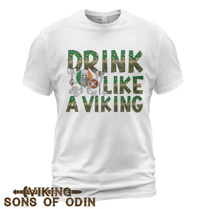 Viking Shirt Drink Like An Irish Viking St. Patrick's Day