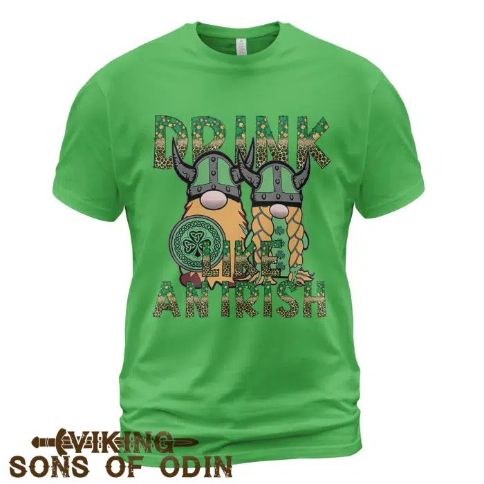 Viking Shirt Drink Like An Irish Viking St. Patrick's Day