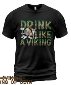 Viking Shirt Drink Like An Irish Viking St. Patrick's Day