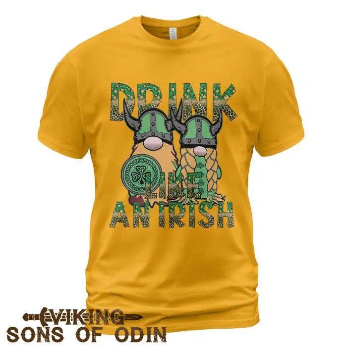 Viking Shirt Drink Like An Irish Viking St. Patrick's Day