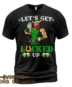 Viking Shirt Irish Let's Get Lucked Up Viking St. Patrick's Day