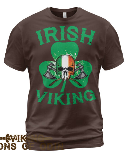 Viking Shirt Irish Viking St. Patrick's Day Brown