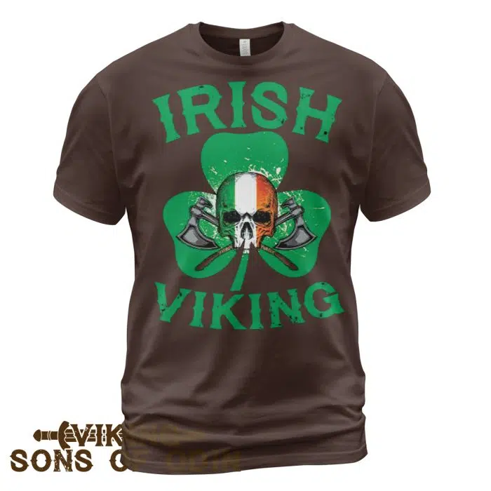 Viking Shirt Irish Viking St. Patrick's Day Brown