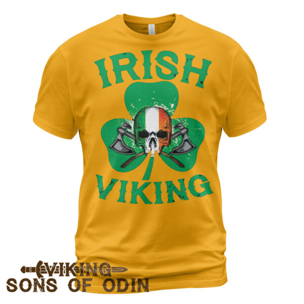 Viking Shirt Irish Viking St. Patrick's Day Yellow