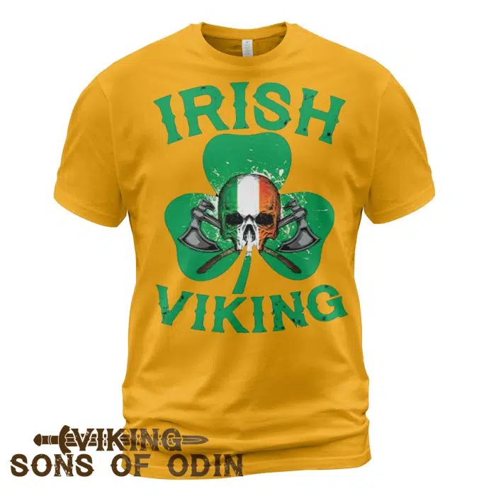 Viking Shirt Irish Viking St. Patrick's Day Yellow