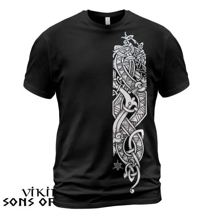 Viking Shirt Jörmungandr Black