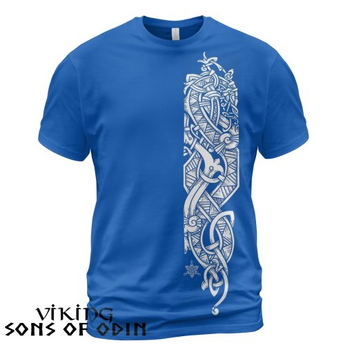 Viking Shirt Jörmungandr Blue
