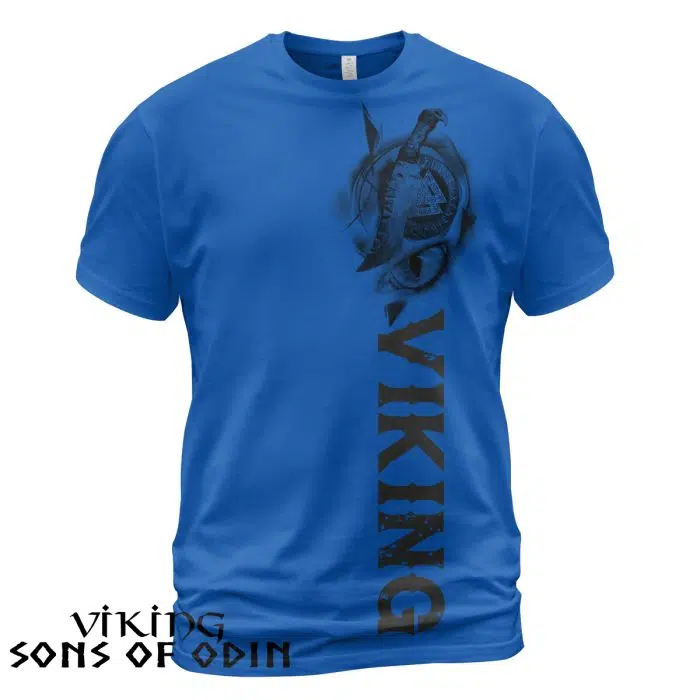 Viking Shirt Odin Eye Valknut Rune Norse Purple