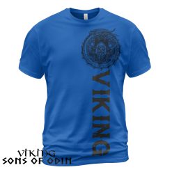 Viking Shirt Odin Jörmungandr Viking Blue