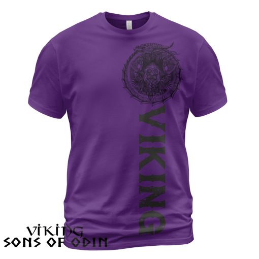 Viking Shirt Odin Jörmungandr Viking Purple