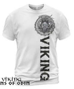 Viking Shirt Odin Jörmungandr Viking White