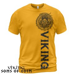 Viking Shirt Odin Jörmungandr Viking Yellow