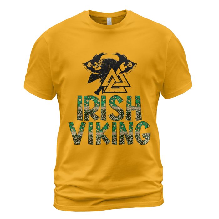 Viking Shirt Viking Irish Raven St. Patrick's Day