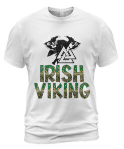 Viking Shirt Viking Irish Raven St. Patrick's Day