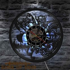 Viking Wall Clock Scandinavian Viking Pray Odin Asgard Valhalla