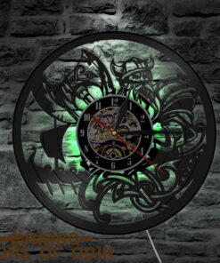 Viking Wall Clock Scandinavian Viking Pray Odin Asgard Valhalla