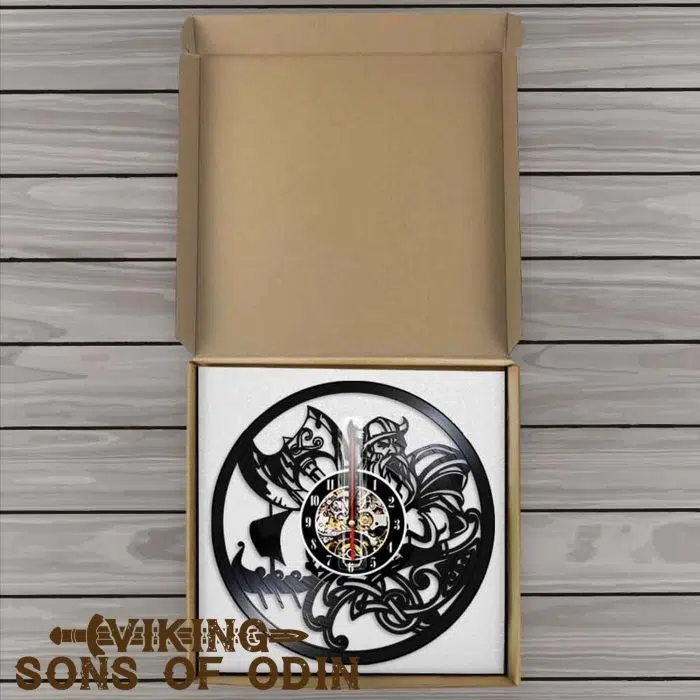 Viking Wall Clock Scandinavian Viking Pray Odin Asgard Valhalla