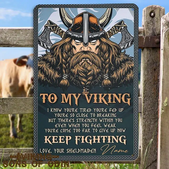 Viking Metal Sign To My Viking