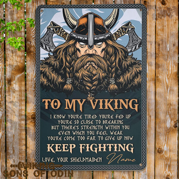 Viking Metal Sign To My Viking
