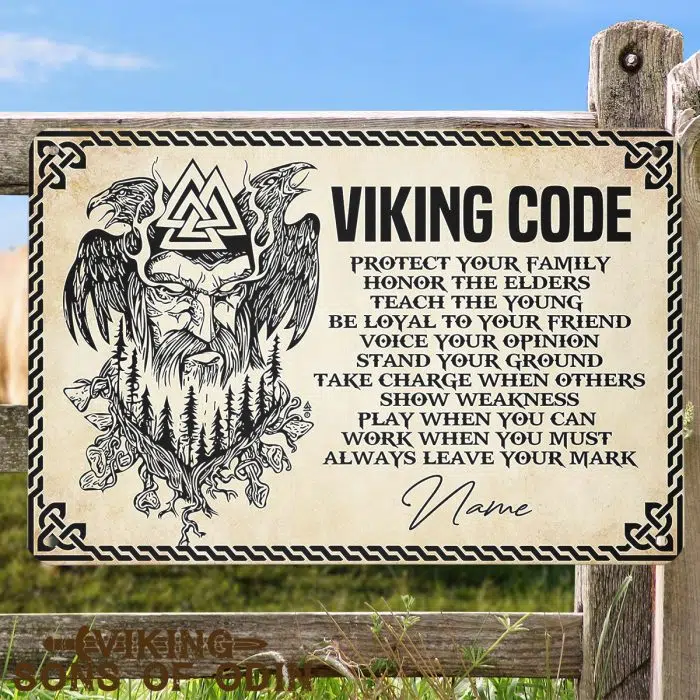 Viking Metal Sign Viking Code