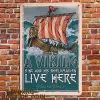 Viking Metal Sign Viking King and His Shieldmaiden Live Here