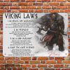 Viking Metal Sign Viking Law