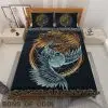 Viking Bedding Set Raven Skull