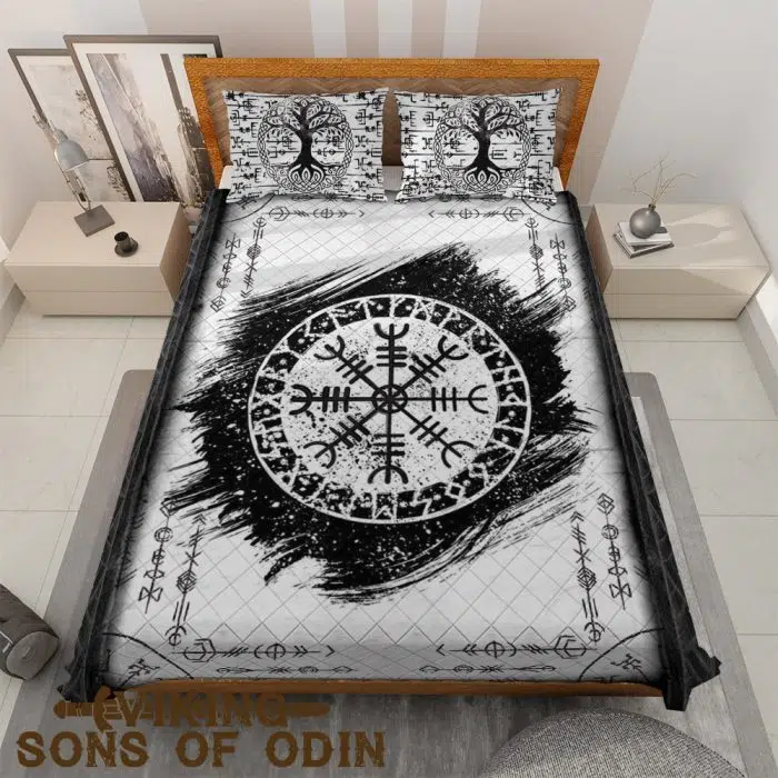 Viking Bedding Set Three Of Life Vegvisir