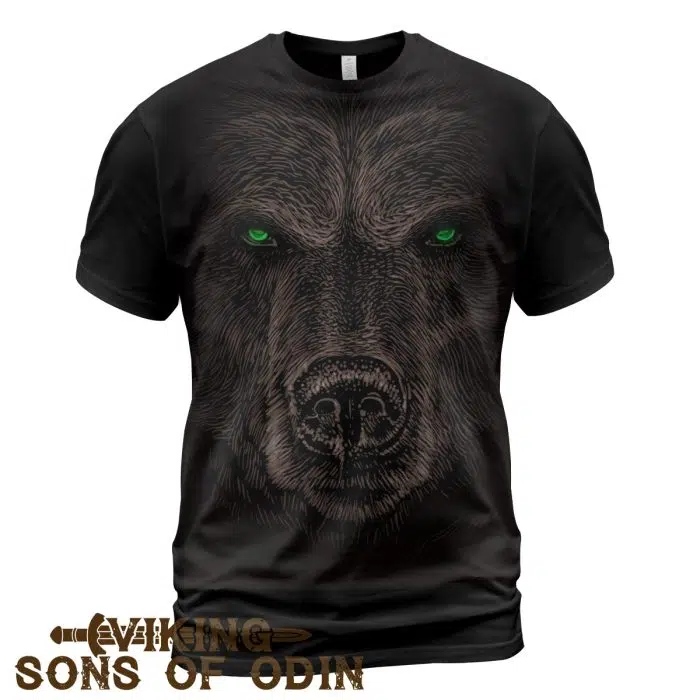 Viking Shirt Wolf 3D