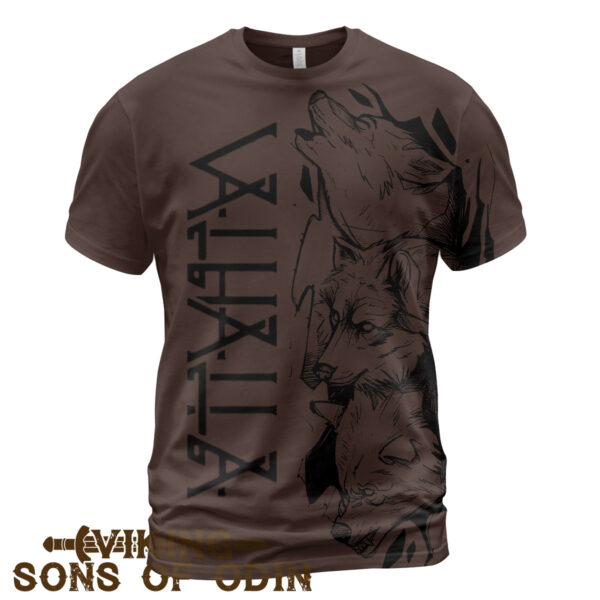 Viking Shirt Wolf Valhalla