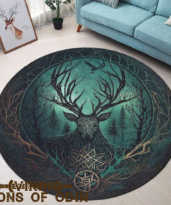 Viking Round Carpet Deer