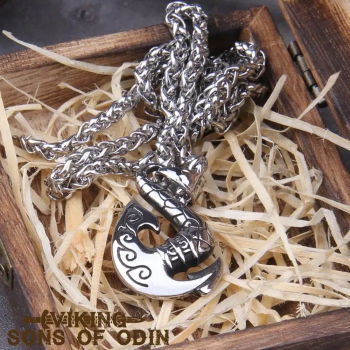 Viking Necklaces Nordic Axe pendant 3