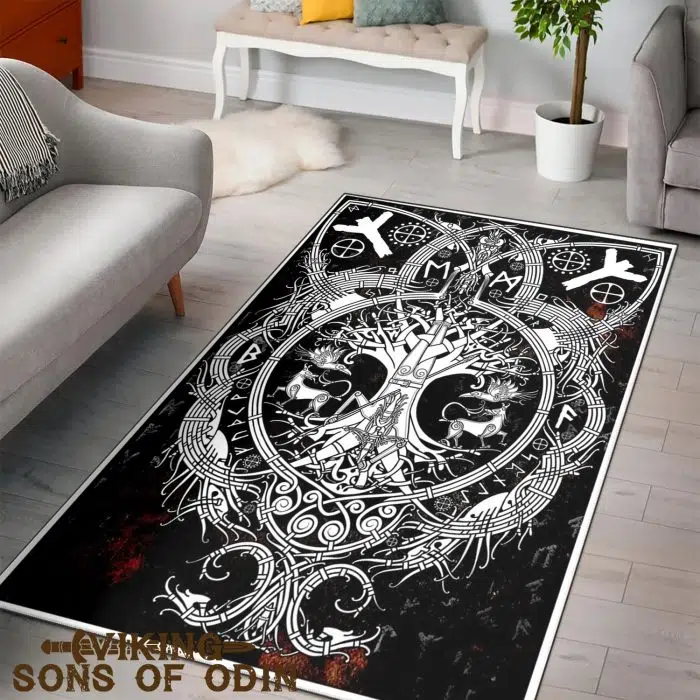 Viking Rug Tree of Life Yggdrasil