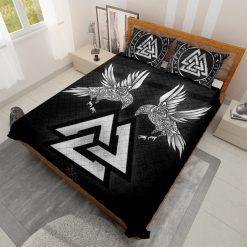 Viking Bedding Set Raven Valknut