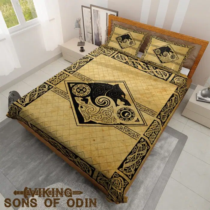 Viking Bedding Set Viking Bedding Set Viking Wolf Hati and Skoll