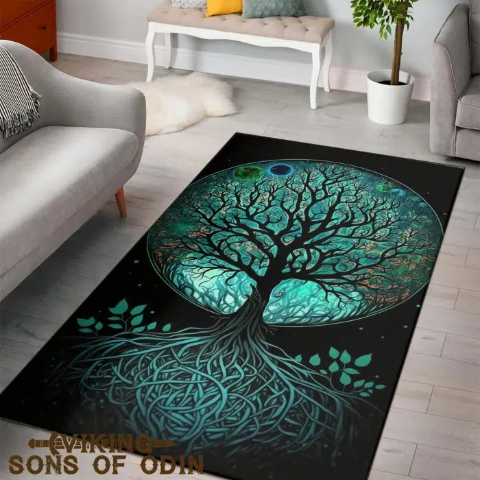 Viking Rug Tree of Life Celtic Art