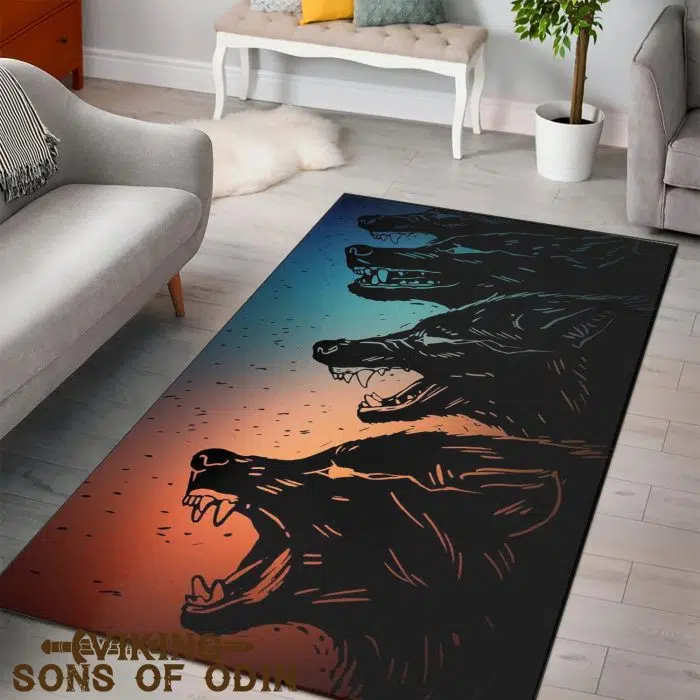 Viking Rug Wolf