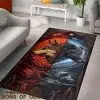 Viking Rug Wolf Fire and Ice