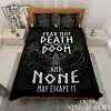 Viking Bedding Set Fear Not Death For The Hour Of Your Doom Is Set And None May Escape It