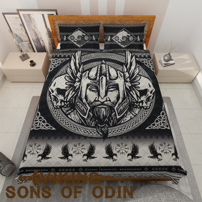 Viking Bedding Set Raven Skoll and Hati Odin